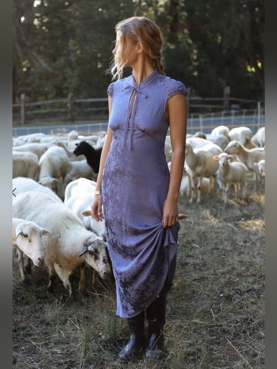 Rumored Dresses & Skirts - NWOT Rumored Portofino Maxi Dress Indigo Jacquard – Size Medium